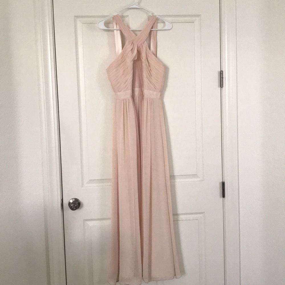 Monique Lhullier Bridesmaid Blush Pink